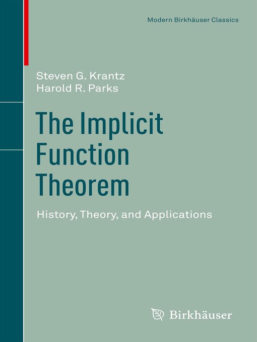 Title details for The Implicit Function Theorem by Steven G. Krantz - Wait list